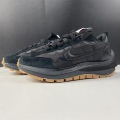 Sacai x Nike Vapor Waffle Black Gum high-quality replica sneakers featuring a unique layered design, black and gum colorway, and premium materials for a stylish and comfortable fit.