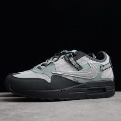 Travis Scott x Nike Air Max 1 Cave Stone replica sneakers showcasing a unique multi-toned colorway and distinctive design elements, perfect for sneaker enthusiasts and collectors. These high-quality shoes are a stylish addition to any wardrobe.