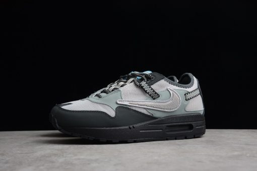 Travis Scott x Nike Air Max 1 Cave Stone replica sneakers showcasing a unique multi-toned colorway and distinctive design elements, perfect for sneaker enthusiasts and collectors. These high-quality shoes are a stylish addition to any wardrobe.