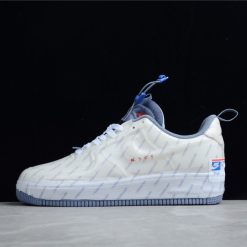 USPS X Nike Air Force 1 Experimental Postal Ghost replica sneakers showcasing a unique design with a blend of postal-themed elements and the classic silhouette of Air Force 1 shoes, perfect for sneaker enthusiasts and collectors.