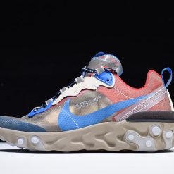 Undercover X Nike React Element 87 in Light Beige BQ2718 200, featuring a sleek design and transparent upper, perfect for those seeking high-quality replica sneakers. These stylish shoes combine comfort and modern aesthetics, ideal for fashion-forward individuals.