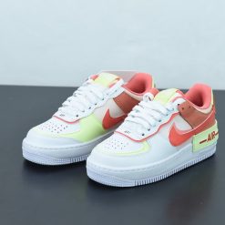 High-quality replica sneakers featuring the Wmns Nike Air Force 1 Shadow CI0919 110, showcasing a stylish design with a classic white upper, subtle detailing, and a trendy silhouette ideal for fashionable footwear enthusiasts.