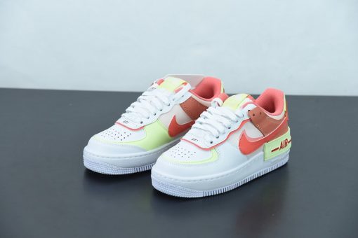 High-quality replica sneakers featuring the Wmns Nike Air Force 1 Shadow CI0919 110 design, showcasing a stylish and modern silhouette with a white and subtle color palette, perfect for trendy footwear enthusiasts.