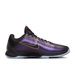 Nike Kobe 5 Protro Year of the Mamba Eggplant high-quality replica sneakers featuring a vibrant purple and black colorway with striking details, designed for fans of basketball and sneaker culture.