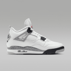 High-quality replica sneakers featuring the Air Jordan 4 Retro 8 design, showcasing intricate details and a stylish aesthetic.