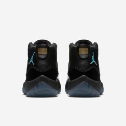 Air Jordan 11 Gamma Blue high-quality replica sneakers featuring a sleek black upper with gamma blue accents and signature white midsole, perfect for sneaker enthusiasts looking for stylish options.