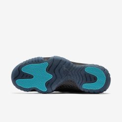 Air Jordan 11 Gamma Blue replica sneakers, featuring a sleek design with vibrant gamma blue accents, premium materials, and classic high-top silhouette, perfect for sneaker enthusiasts and collectors.