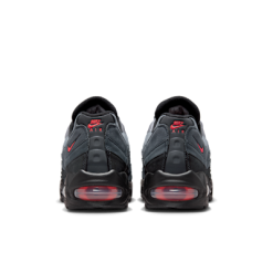 Nike Air Max 95 OG replica sneakers featuring a sleek design with a combination of dark and light gray hues, showcasing the iconic wavy paneling and cushioned sole for ultimate comfort and style.