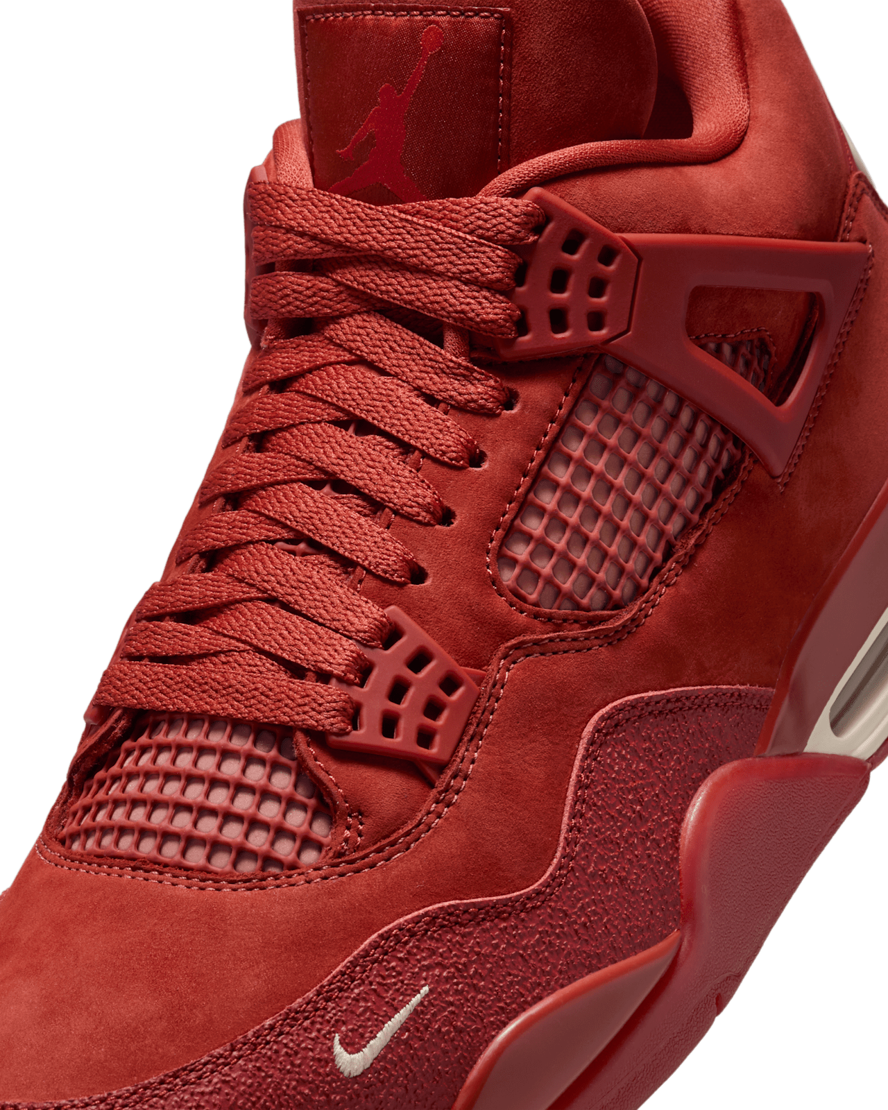 Air Jordan 4 Nigel Brick By Brick replica sneakers featuring a vibrant colorway and premium materials, perfect for sneaker enthusiasts seeking stylish alternatives.