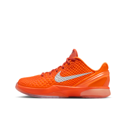 Kobe 6 Protro Total Orange replica sneakers showcasing a vibrant orange and black colorway with premium detailing and a stylish design, perfect for sneaker enthusiasts and collectors.