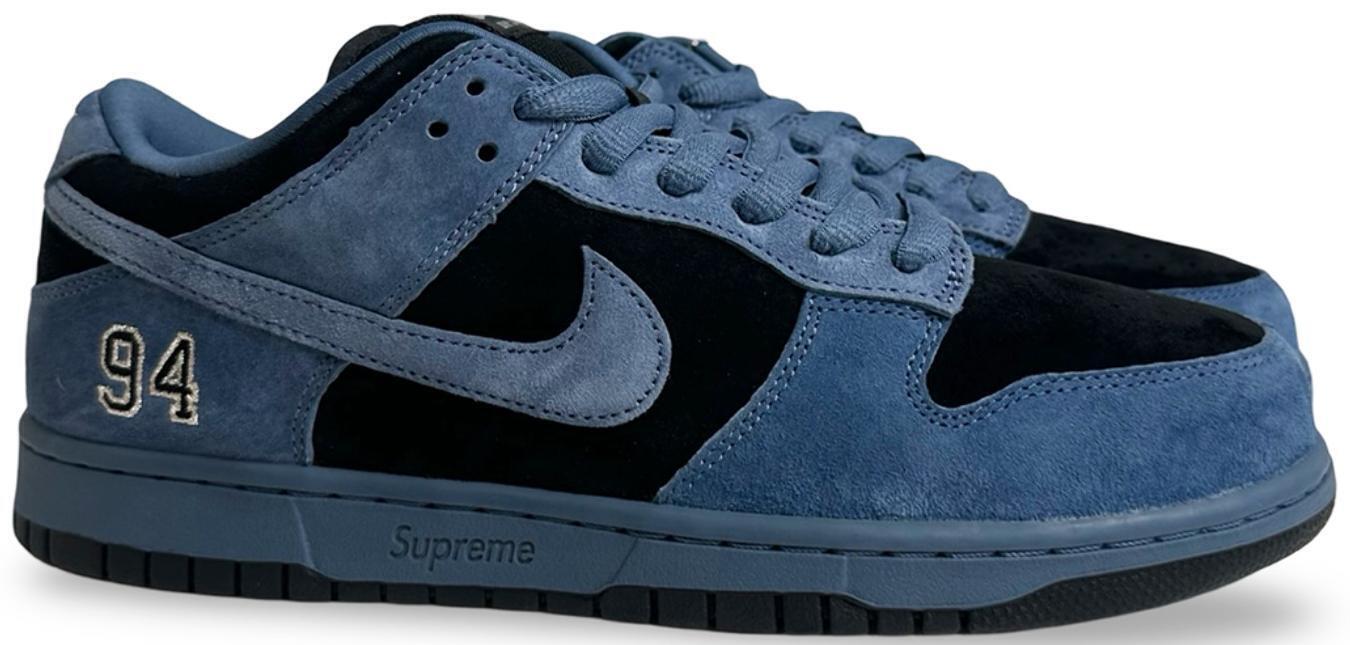 Supreme x Nike SB Dunk Low "Ocean Fog" high-quality replica sneakers featuring a stylish design with a cool color palette, perfect for sneaker enthusiasts looking for a fashionable alternative.