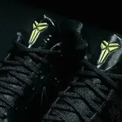 Kobe 5 Protro Year of the Mamba 'Triple Black' high-quality replica sneakers featuring a sleek black design and premium materials, perfect for basketball enthusiasts and sneaker collectors.