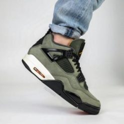 Undefeated Air Jordan 4 2025 replica sneakers showcasing a premium quality design with unique colorway and branding details, perfect for sneaker enthusiasts and collectors.