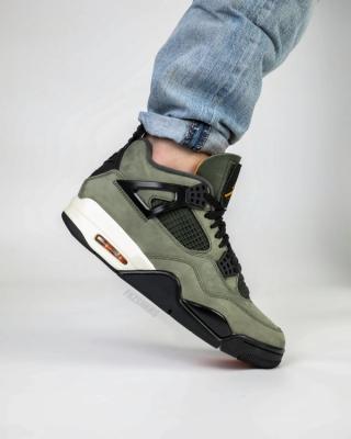 Undefeated Air Jordan 4 2025 replica sneakers showcasing a premium quality design with unique colorway and branding details, perfect for sneaker enthusiasts and collectors.