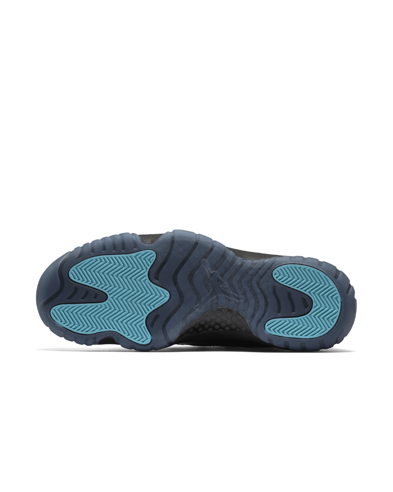 High-quality replica sneakers featuring the Air Jordan 11 Retro Gamma, showcasing a sleek black and gamma blue colorway with the iconic silhouette and patent leather detailing.