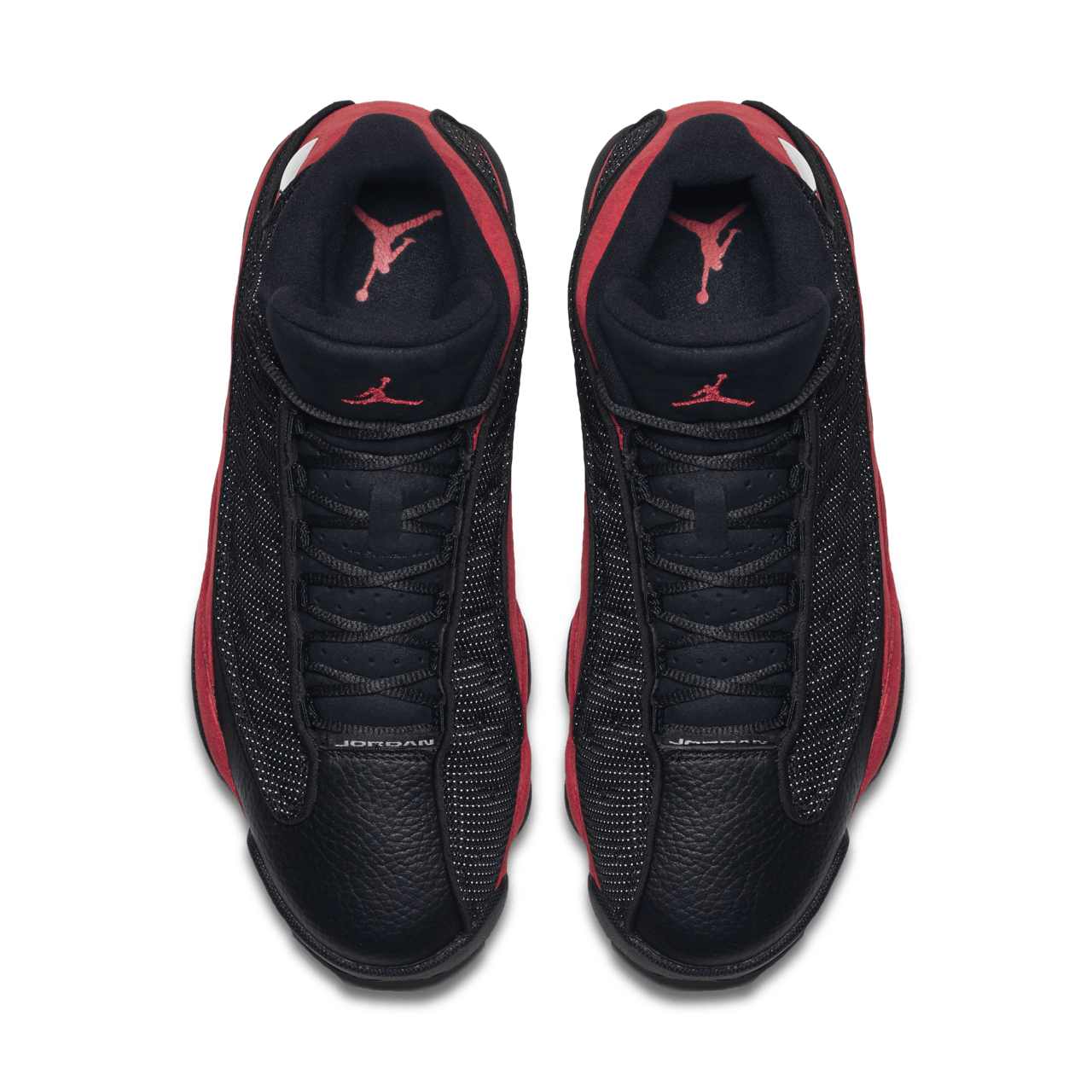 Air Jordan 13 Retro Bred 2017 replica sneakers featuring a classic black and red colorway, showcasing high-quality craftsmanship and attention to detail, perfect for sneaker enthusiasts and collectors.