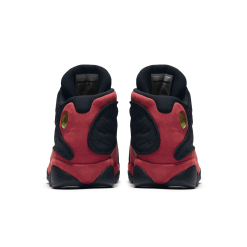Air Jordan 13 Retro Bred 2017 high-quality replica sneakers featuring a sleek black and red design, perfect for sneaker enthusiasts seeking stylish footwear.