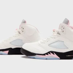 Air Jordan 5 35th Anniversary Soft Pink replica sneakers featuring a soft pink colorway, iconic design elements, and high-quality craftsmanship, perfect for sneaker enthusiasts and collectors.