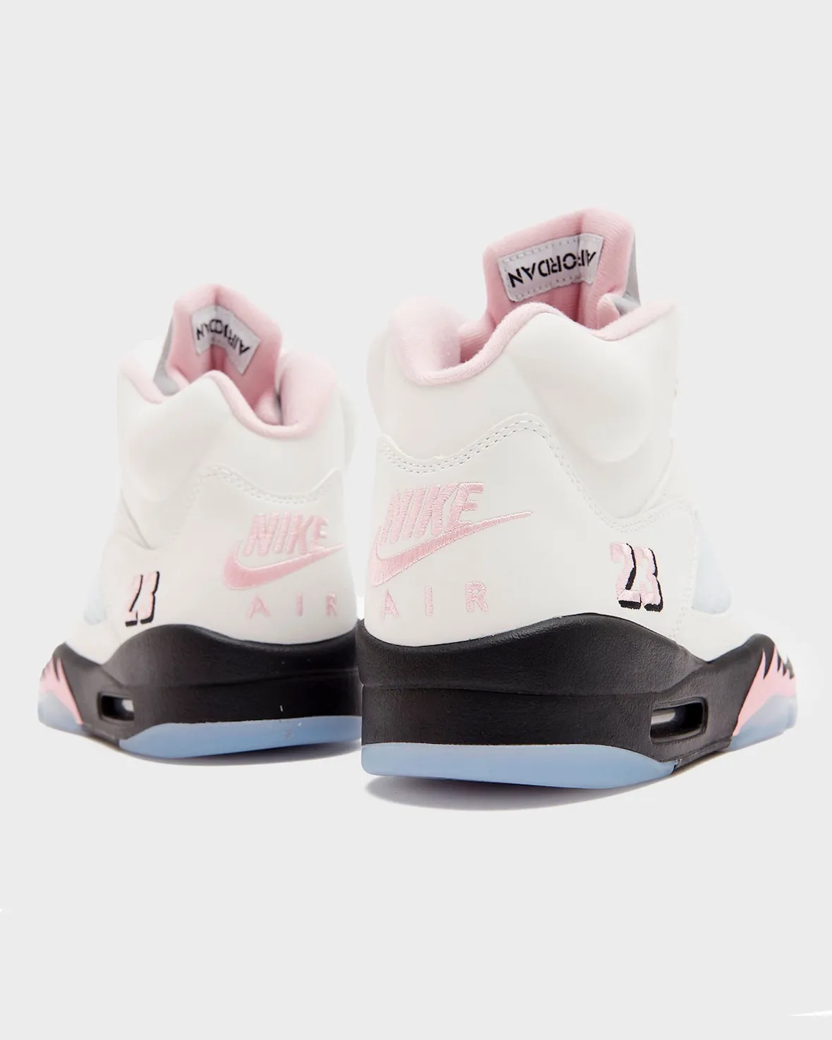 Air Jordan 5 35th Anniversary Soft Pink replica sneakers showcasing a stylish design with a soft pink colorway, featuring classic detailing and premium materials for collectors and sneaker enthusiasts.